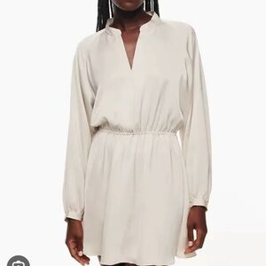 Babaton Lexington long-sleeve button-up mini dress